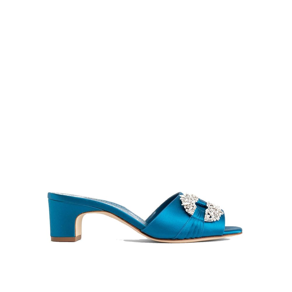 Manolo Blahnik Prinap 050 Satin-Pantoletten