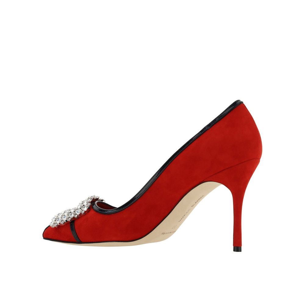 Manolo Blahnik Tuberian 90 Wildlederpumps
