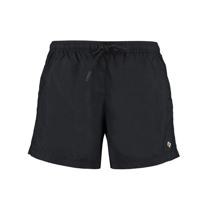 Marcelo Burlon Schwarze Polyamid-Shorts und Minishorts
