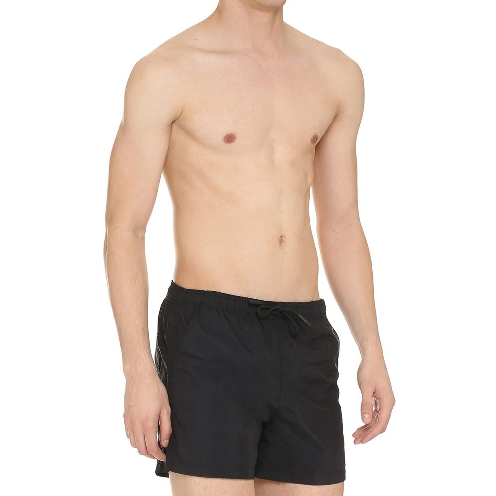 Marcelo Burlon Schwarze Polyamid-Shorts und Minishorts