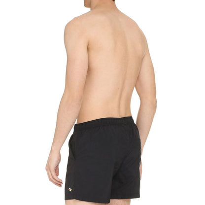 Marcelo Burlon Schwarze Polyamid-Shorts und Minishorts