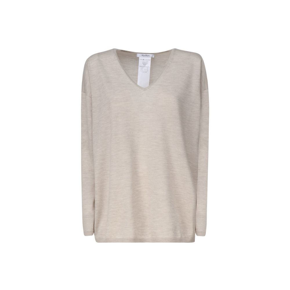 Max Mara Beige Kaschmirpullover aus Kaschmir