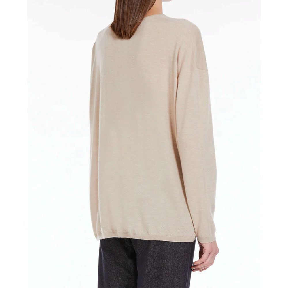 Max Mara Beige Kaschmirpullover aus Kaschmir