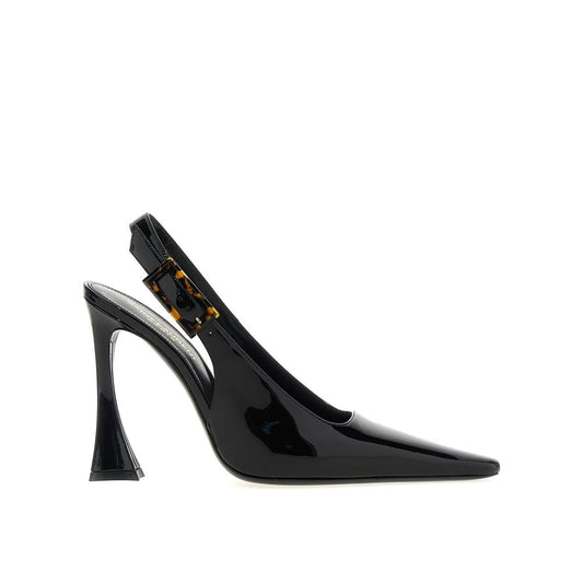 Saint Laurent Black Calfskin High Heel Pumps
