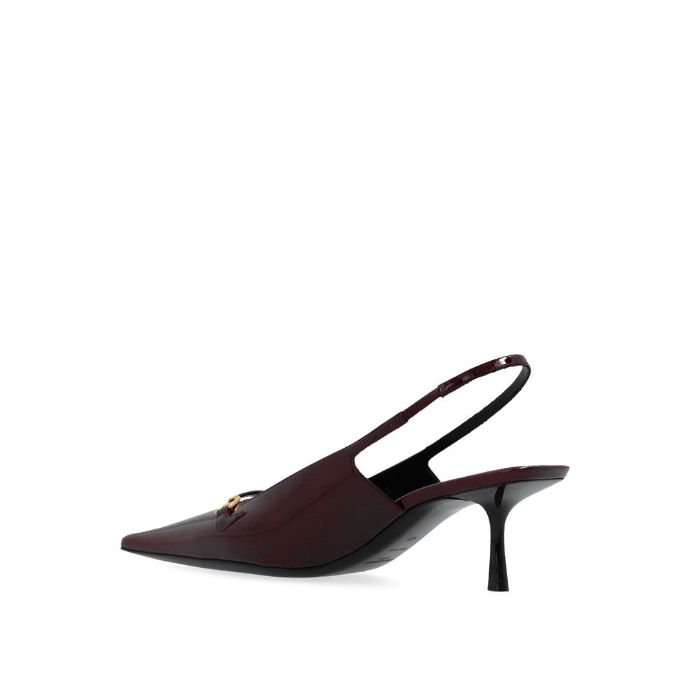 Saint Laurent „Carine“ Slingback-Pumps aus Leder