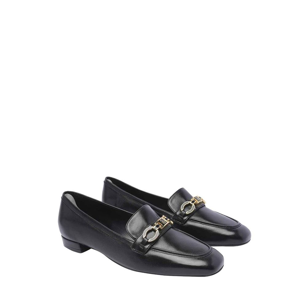 Stuart Weitzman Signature Square Leder-Loafer