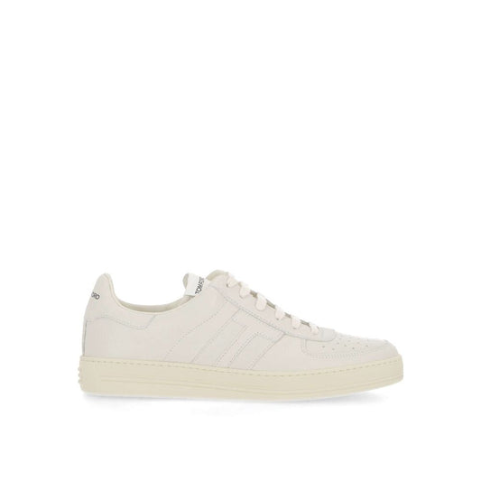 Tom Ford Leder-Sneaker mit Logo
