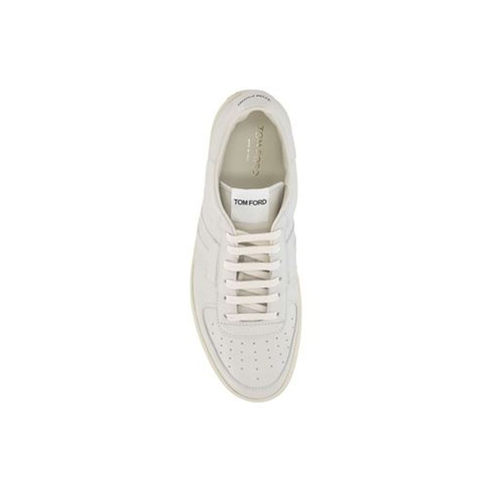 Tom Ford Leder-Sneaker mit Logo