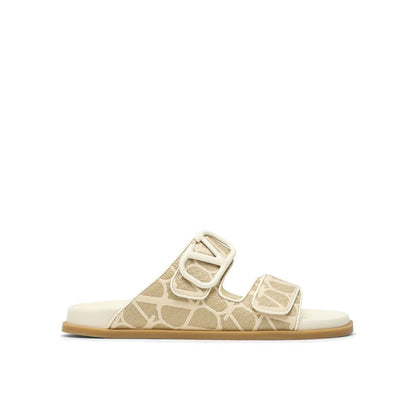 Valentino Garavani Toile Iconographe Flache Sandalen