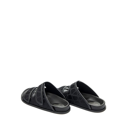 Valentino Garavani Toile Iconographe Flache Sandalen