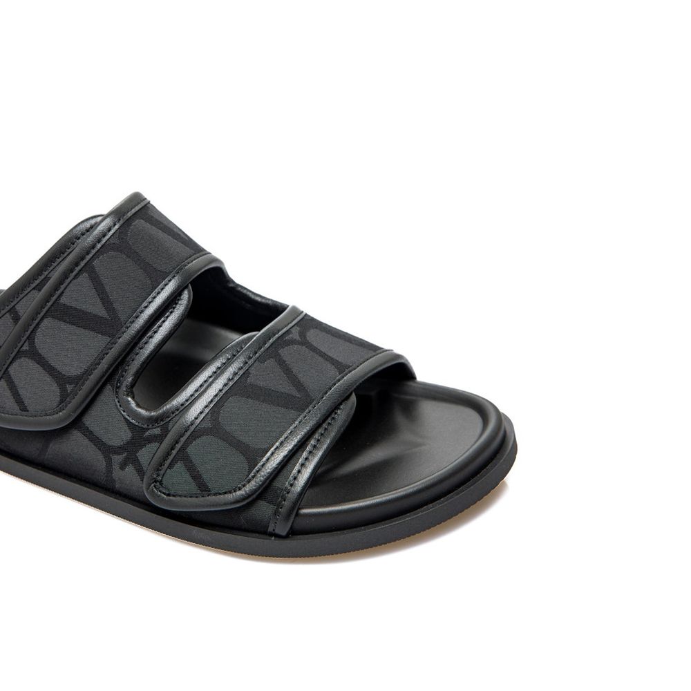 Valentino Garavani Toile Iconographe Flache Sandalen