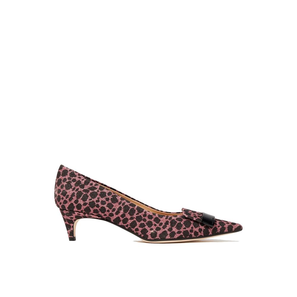 Sergio Rossi Multicolor Fabric Mid Heel Pumps