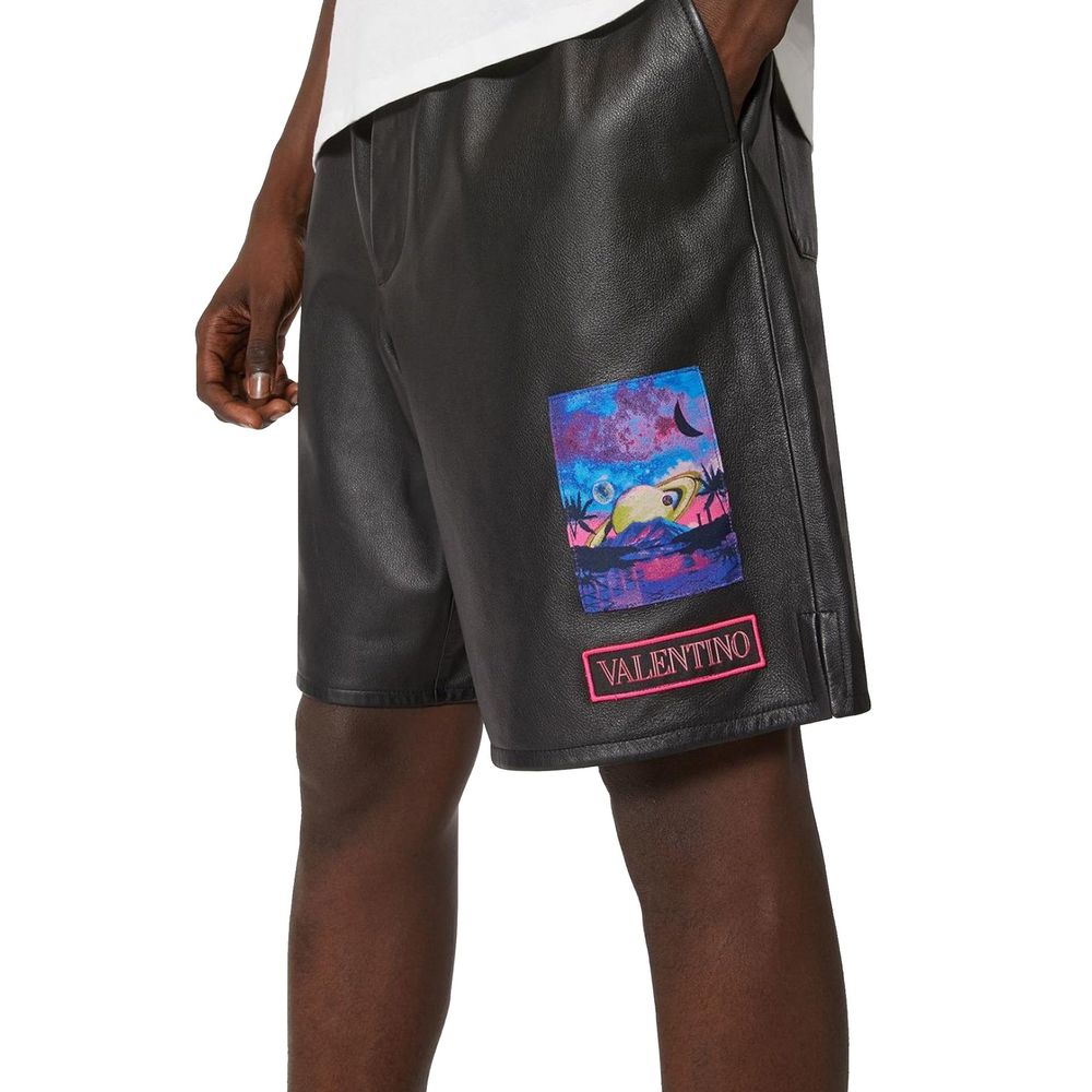 Valentino Leather Shorts