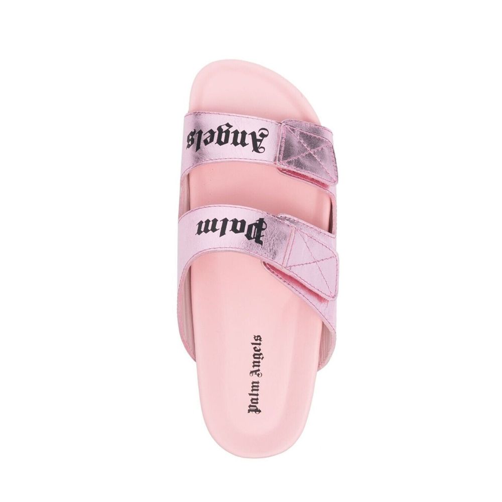 Palm Angels – Ledersandalen mit Logo
