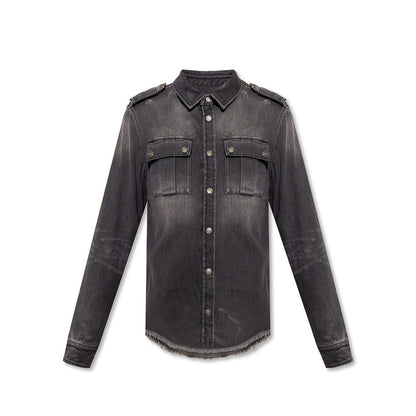 Balmain Baumwoll-Jeanshemd