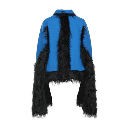 Maison Margiela Blue Wool Cloacks