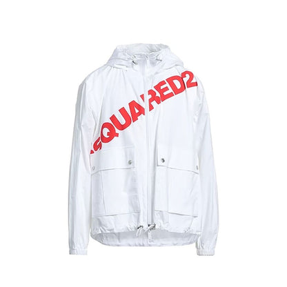 Dsquared² Logo-Windjacke mit Kapuze