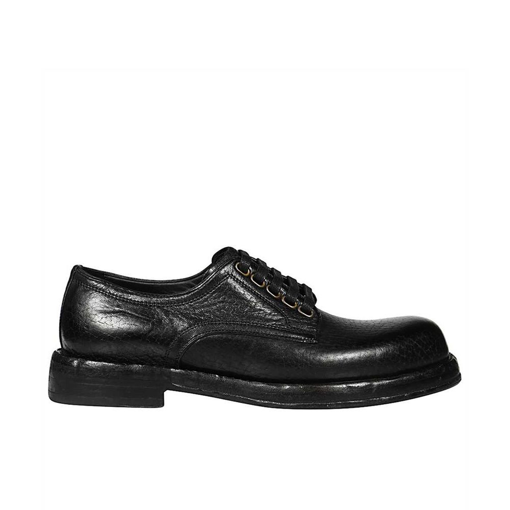 Dolce &amp; Gabbana – Oxfords und Derbys aus schwarzem Leder