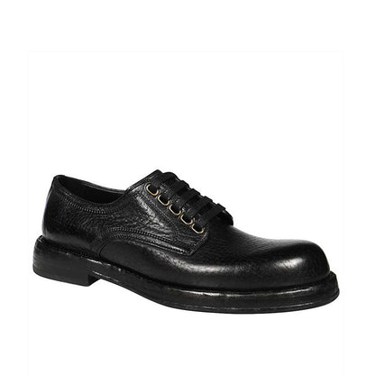 Dolce &amp; Gabbana – Oxfords und Derbys aus schwarzem Leder