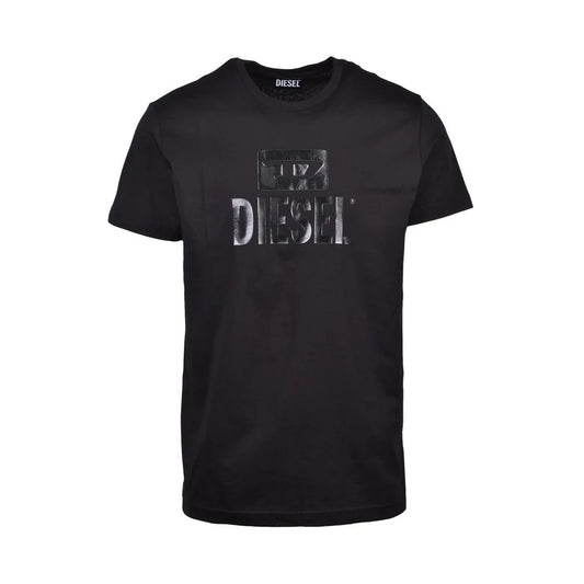 Diesel – Schwarzes Baumwoll-T-Shirt