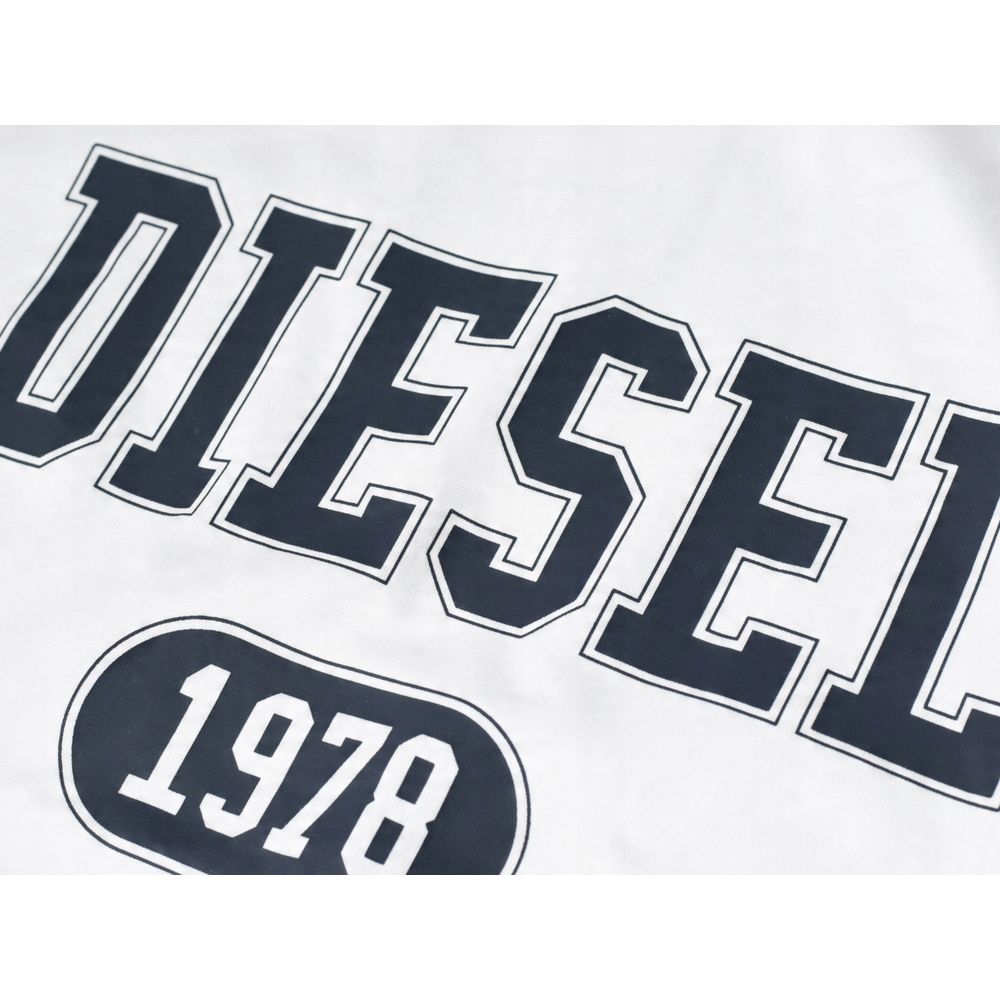 Diesel – Weißes Baumwoll-T-Shirt