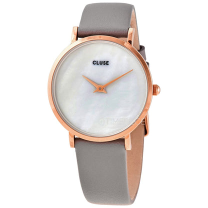 Cluse – Graue Lederuhr