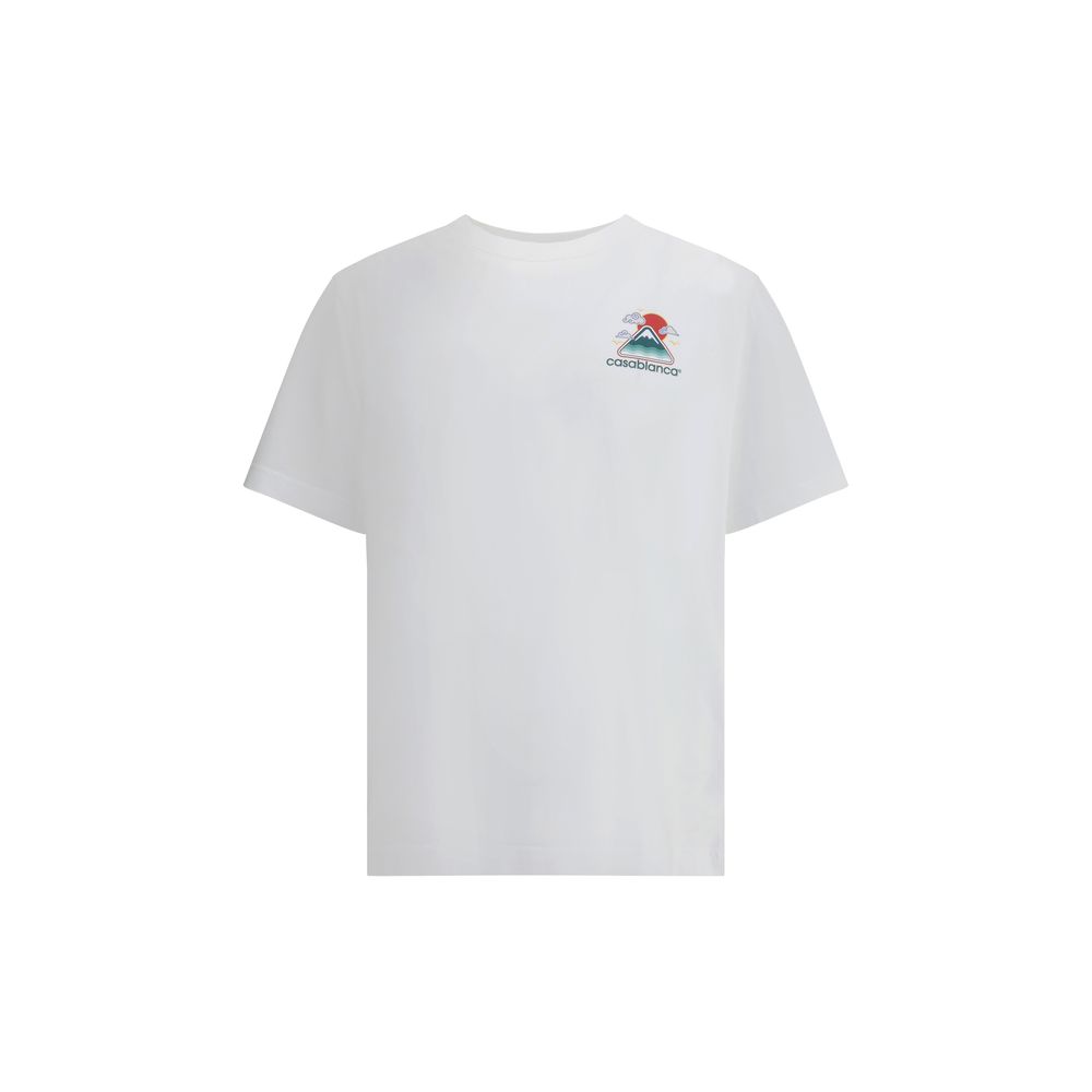 Casablanca Weißes Baumwoll-T-Shirt