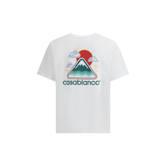 Casablanca Weißes Baumwoll-T-Shirt