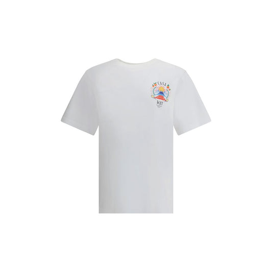 Casablanca Weißes Baumwoll-T-Shirt