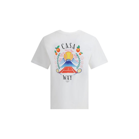 Casablanca Weißes Baumwoll-T-Shirt