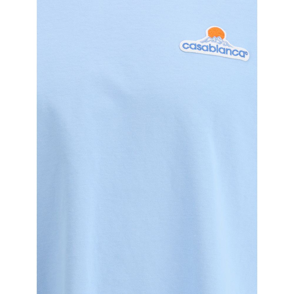 T-Shirt mit Casablanca Montagne-Patch