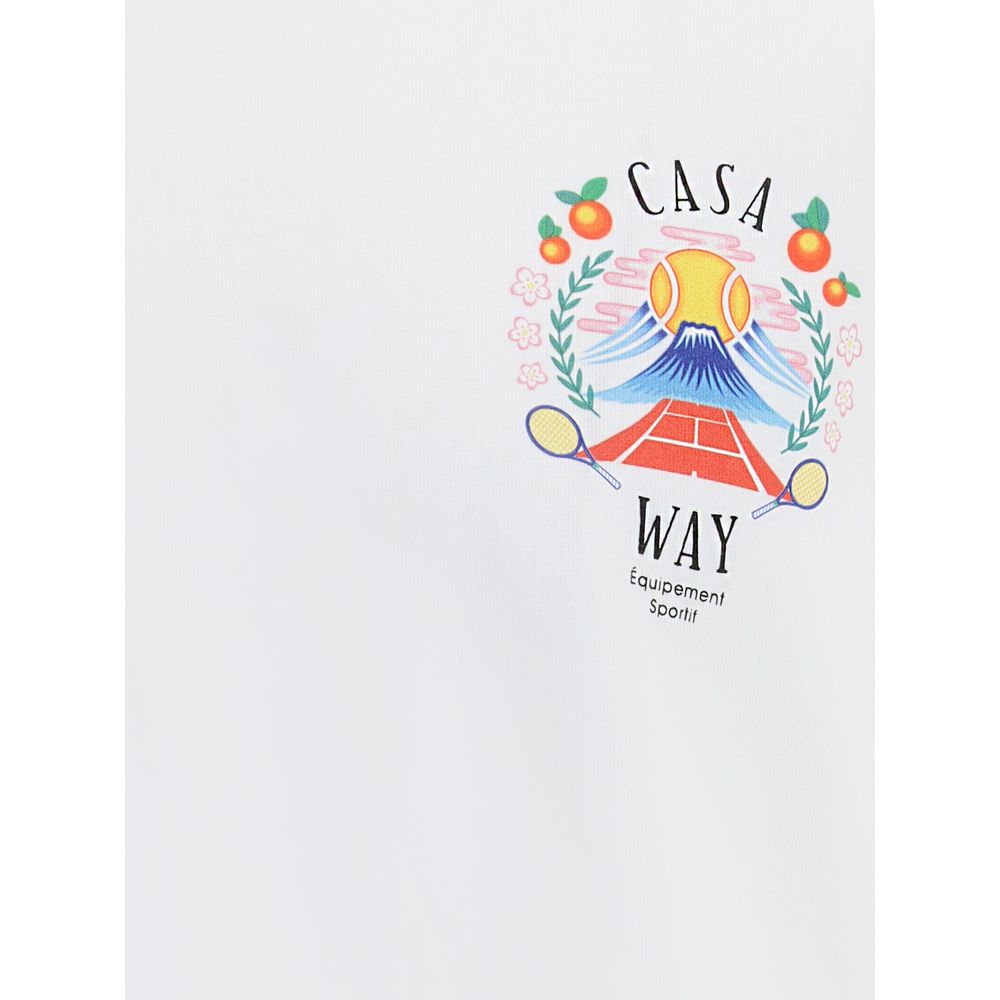 Casablanca Weißes Baumwoll-T-Shirt