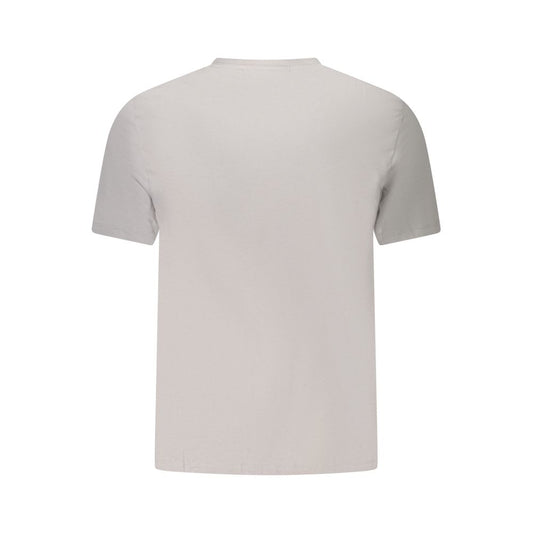 Calvin Klein Herren T-Shirt aus grauer Baumwolle