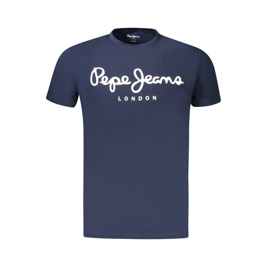 Pepe Jeans – Blaues Herren-T-Shirt aus Baumwolle