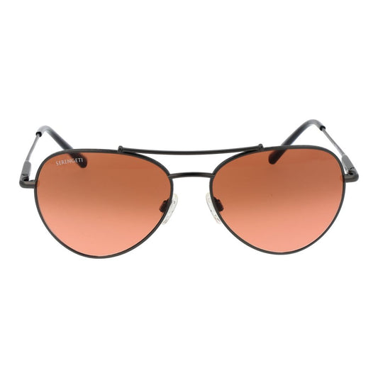 Serengeti Schwarze Unisex-Sonnenbrille
