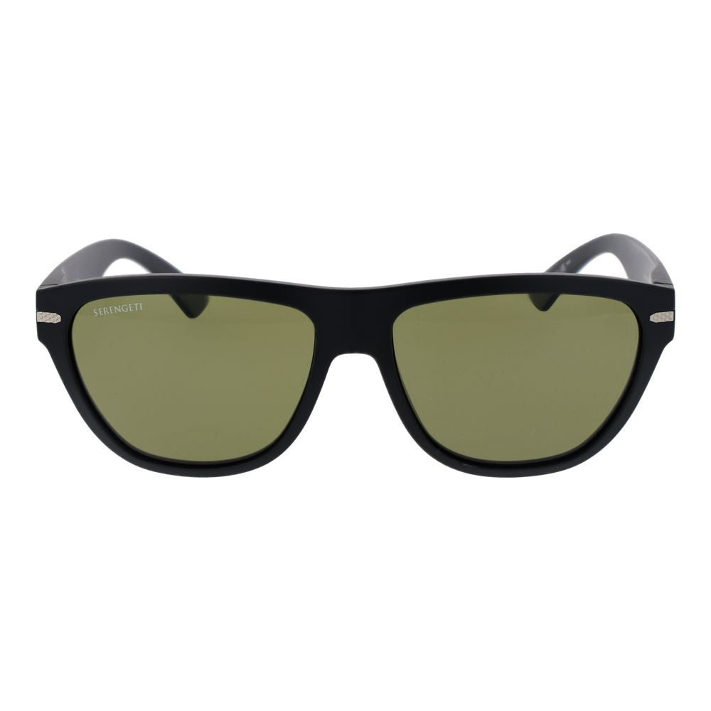 Serengeti Schwarze Unisex-Sonnenbrille