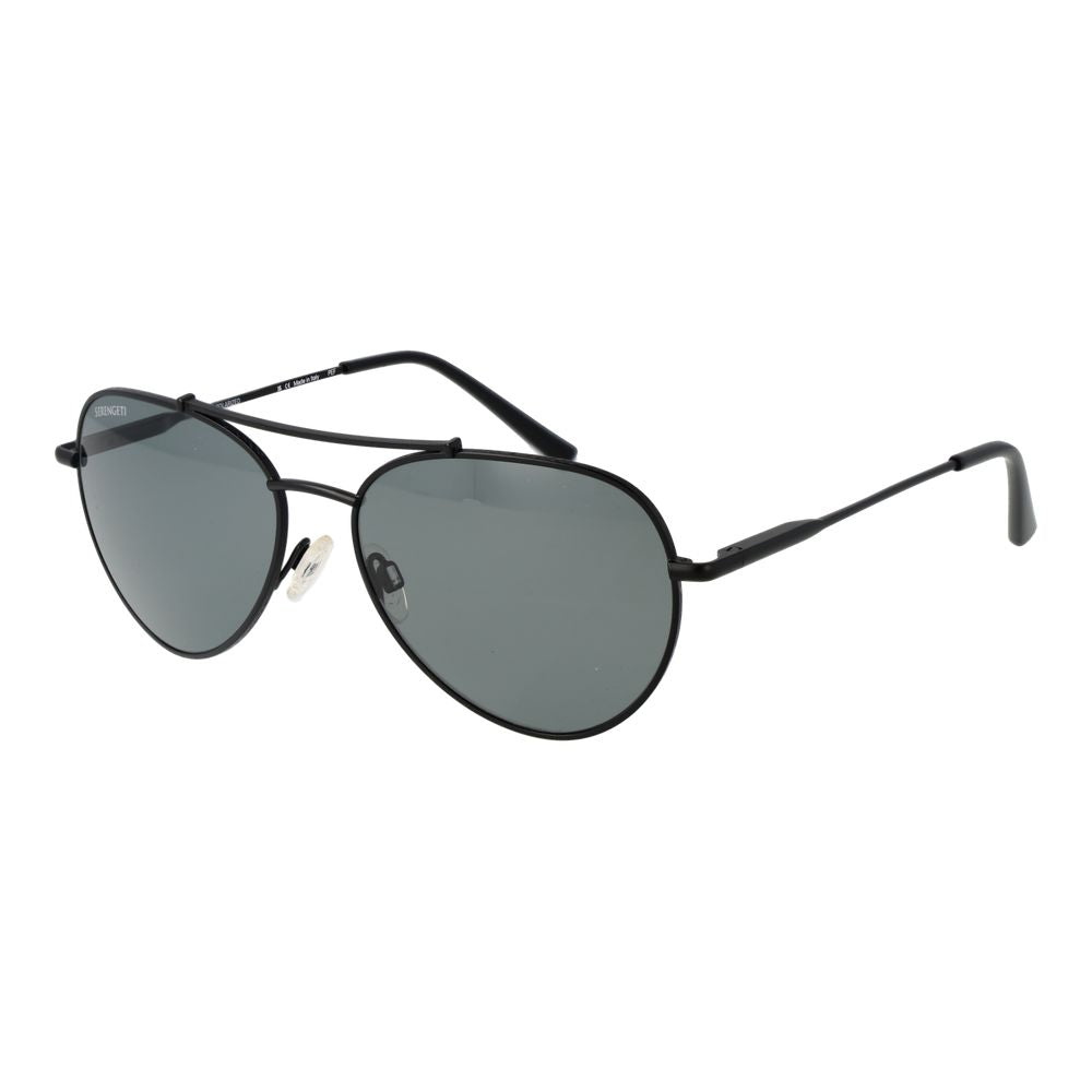 Serengeti Schwarze Unisex-Sonnenbrille