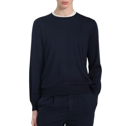 Brunello Cucinelli Blauer Kaschmir-Herrenpullover