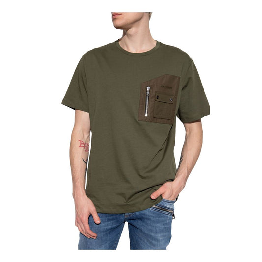 Grünes Baumwoll-T-Shirt von Balmain