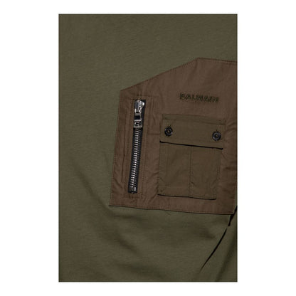 Grünes Baumwoll-T-Shirt von Balmain