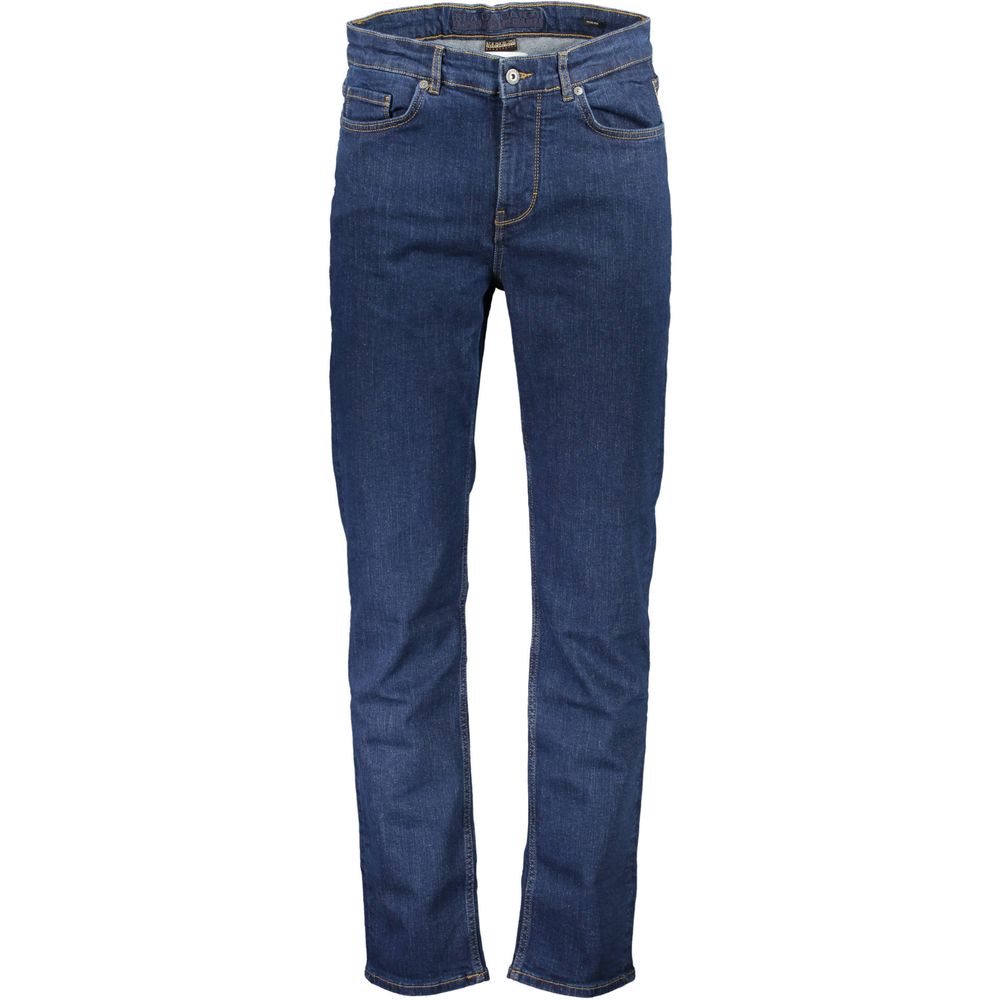 Napapijri Blue Cotton Men Jeans
