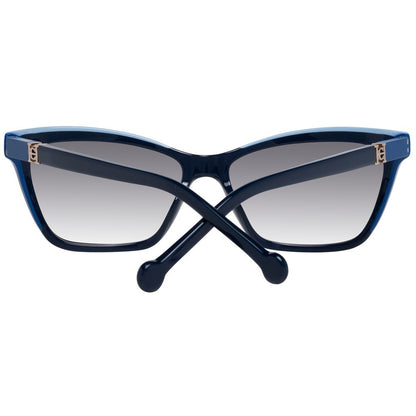 Carolina Herrera Blaue Sonnenbrille aus Kunststoff