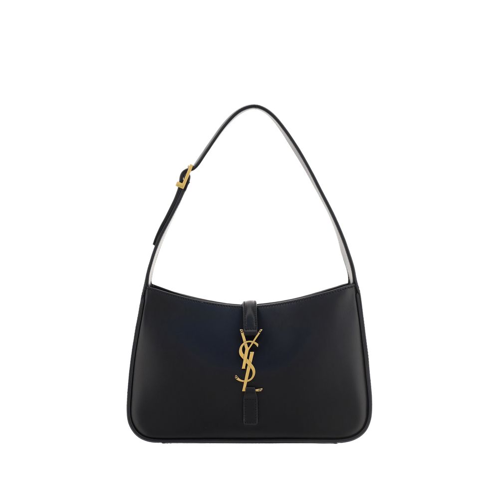 Saint Laurent Schultertasche aus schwarzem Kalbsleder (Bos Taurus)