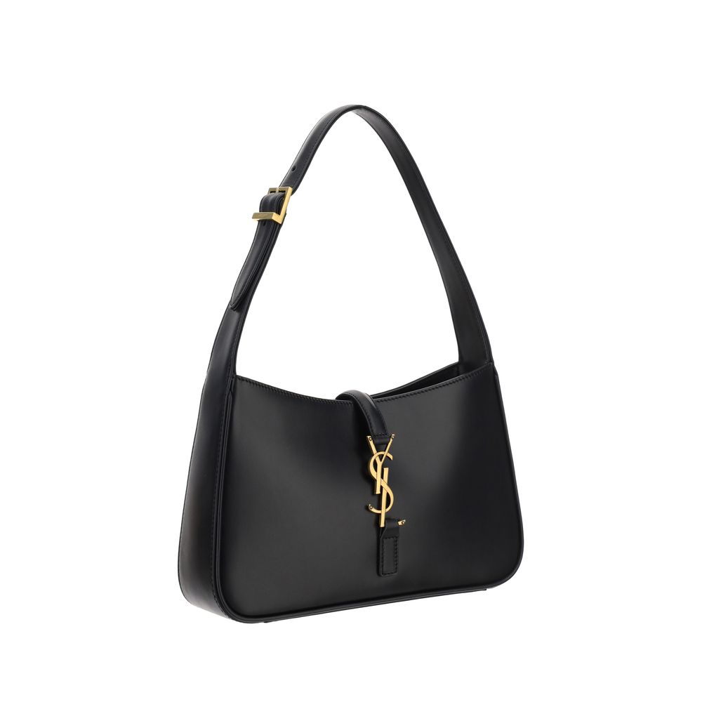 Saint Laurent Schultertasche aus schwarzem Kalbsleder (Bos Taurus)