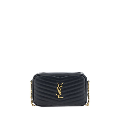 Saint Laurent Schultertasche aus schwarzem Kalbsleder (Bos Taurus)