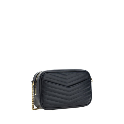 Saint Laurent Schultertasche aus schwarzem Kalbsleder (Bos Taurus)