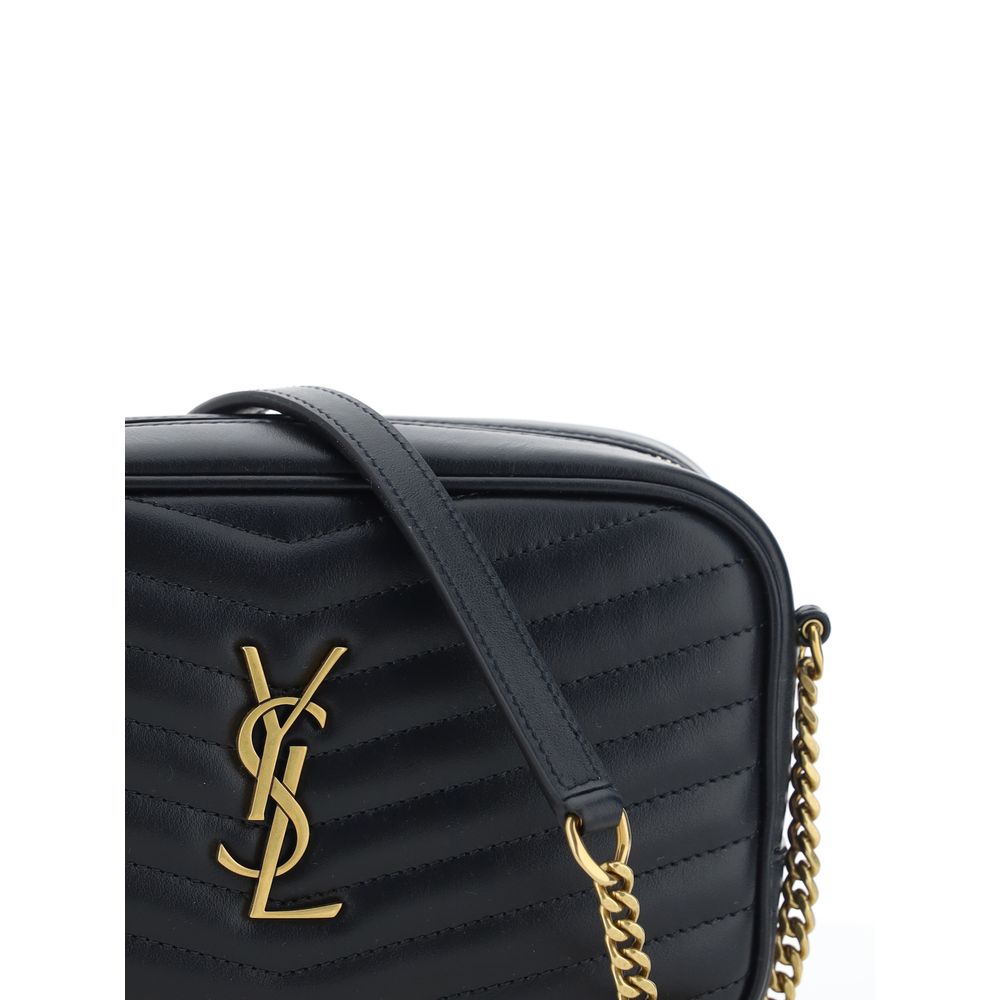 Saint Laurent Schultertasche aus schwarzem Kalbsleder (Bos Taurus)