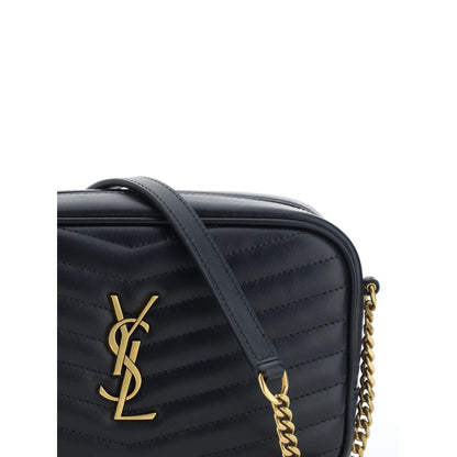 Saint Laurent Schultertasche aus schwarzem Kalbsleder (Bos Taurus)