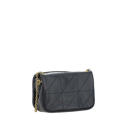 Saint Laurent Schwarze Lammschultertasche aus Ovis Aries Leder