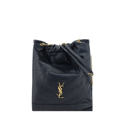 Saint Laurent Schwarze Lammleder-Handtasche Modell Ovis Aries Aries